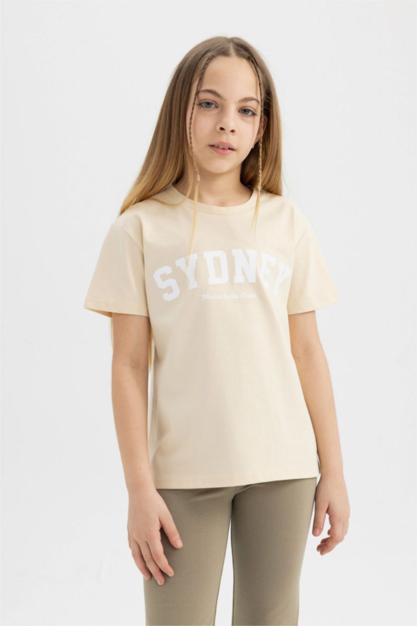 GIRLS & TEENS Sand تيشيرت نص كم