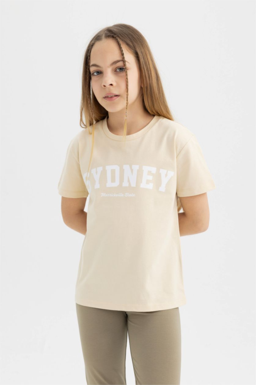 GIRLS & TEENS Sand تيشيرت نص كم