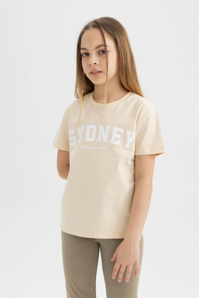 GIRLS & TEENS Sand تيشيرت نص كم