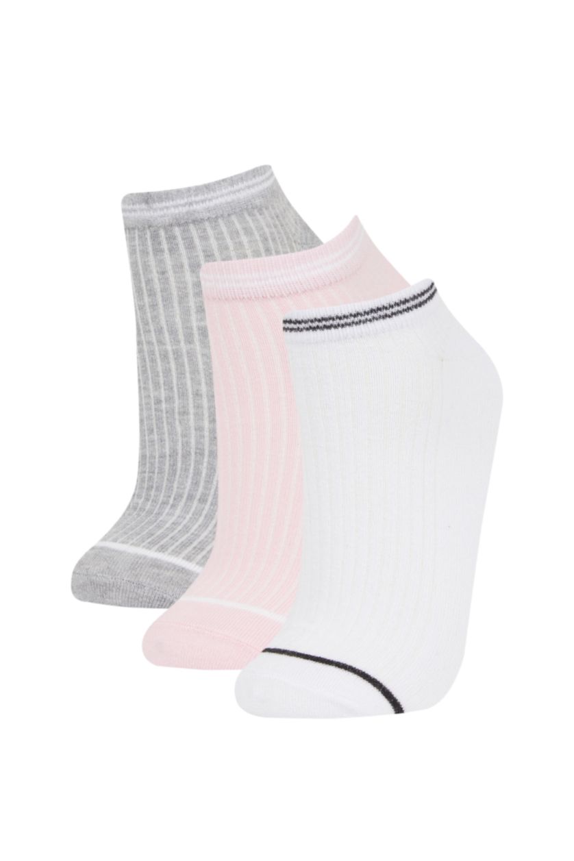 WOMAN MIXED 3 piece Cotton Short Socks