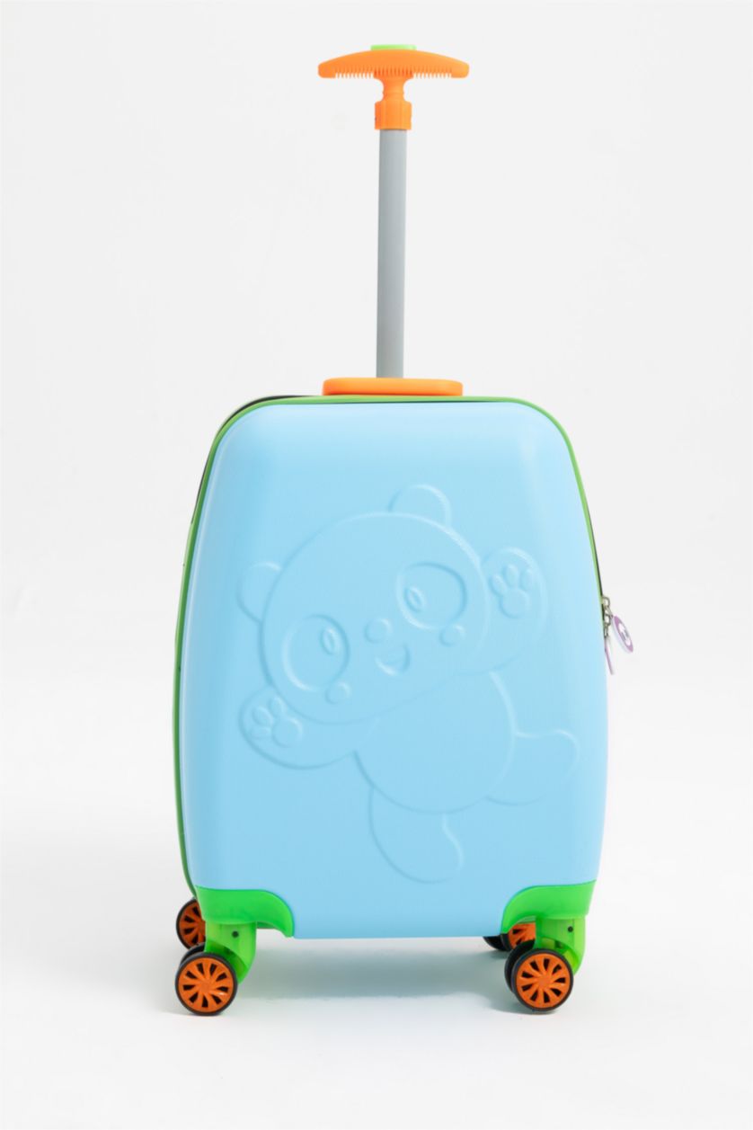 MAN Blue Small Children Small Size Hard Cover Suitcase