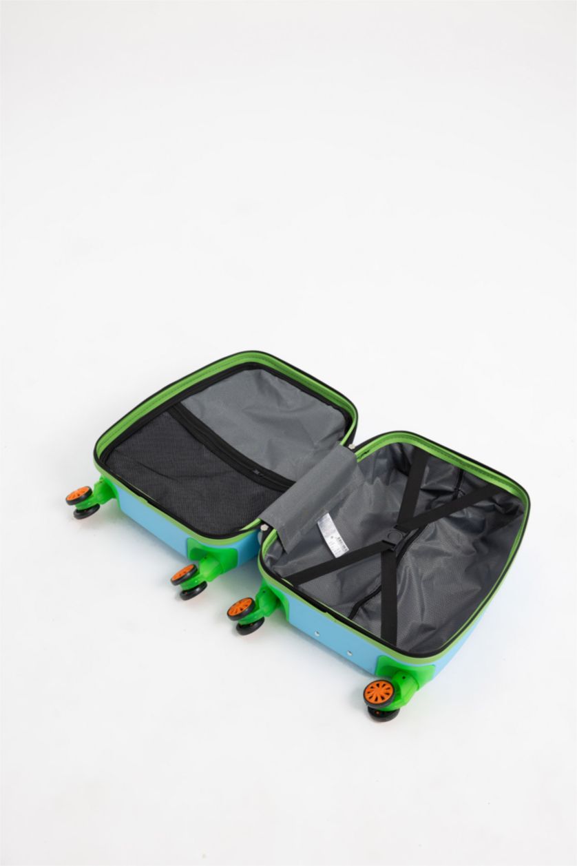 MAN Blue Small Children Small Size Hard Cover Suitcase