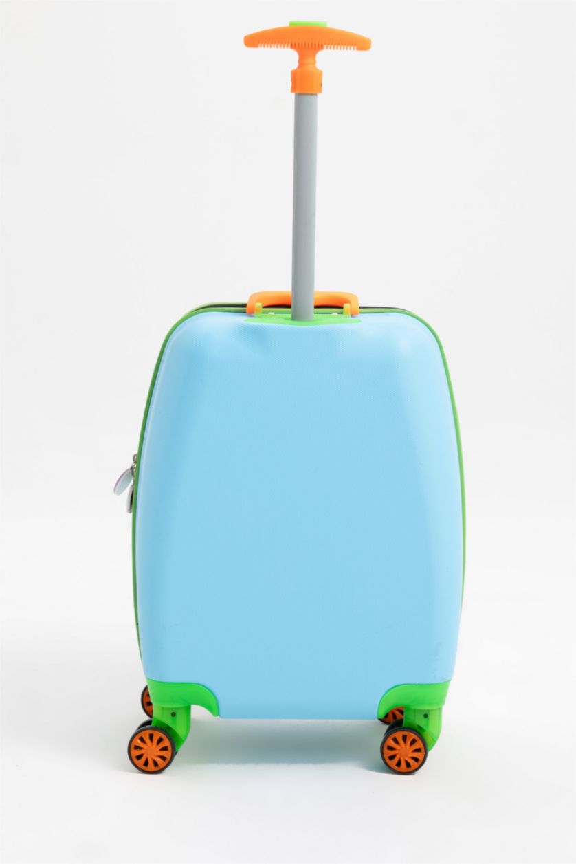 MAN Blue Small Children Small Size Hard Cover Suitcase