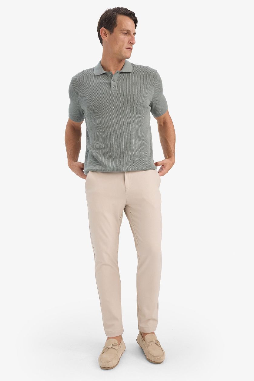 رجال بيج بنطلون سادة قصة عادية ضيقة