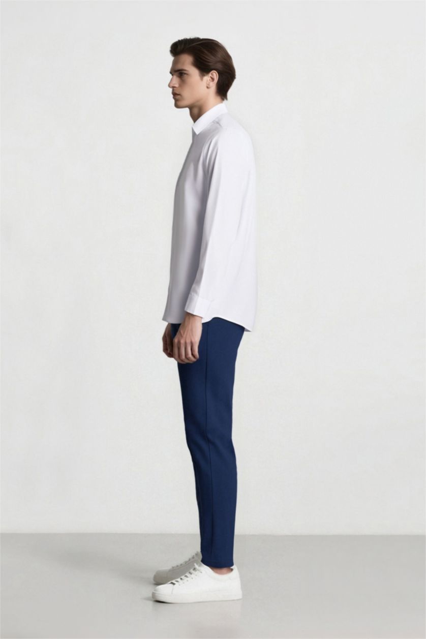 Мужчины Индиго меланж Tailored Fit Fourway