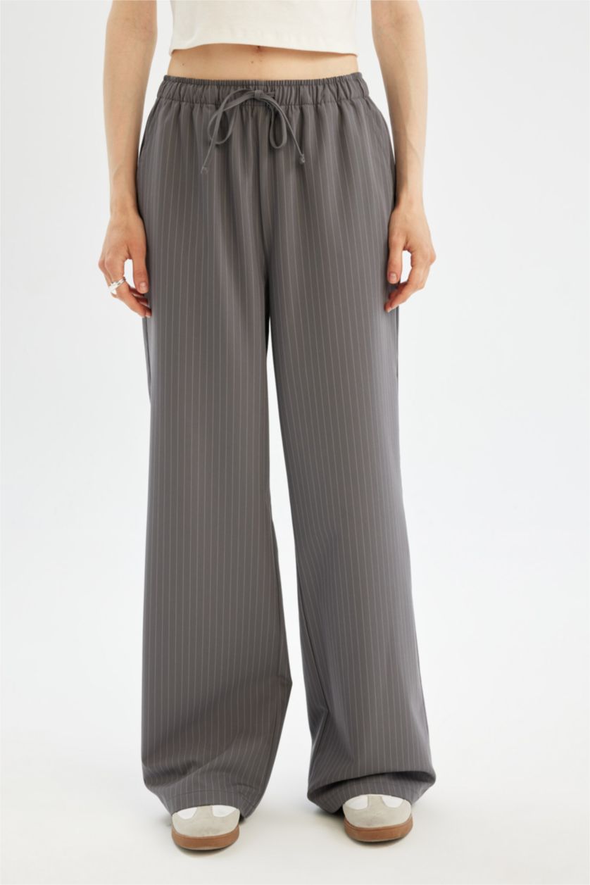 WOMAN Anthracite Wide Leg Trousers