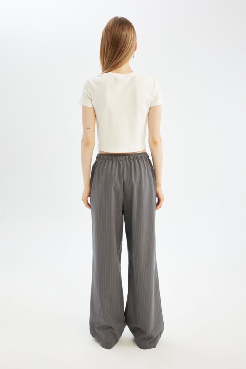 WOMAN Anthracite Wide Leg Trousers