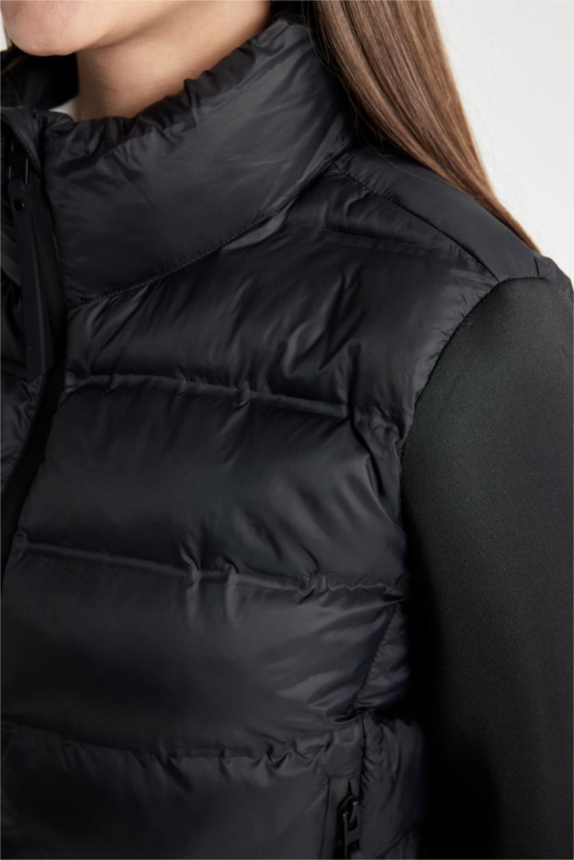 WOMAN Black Regular Fit Puffer Jacket