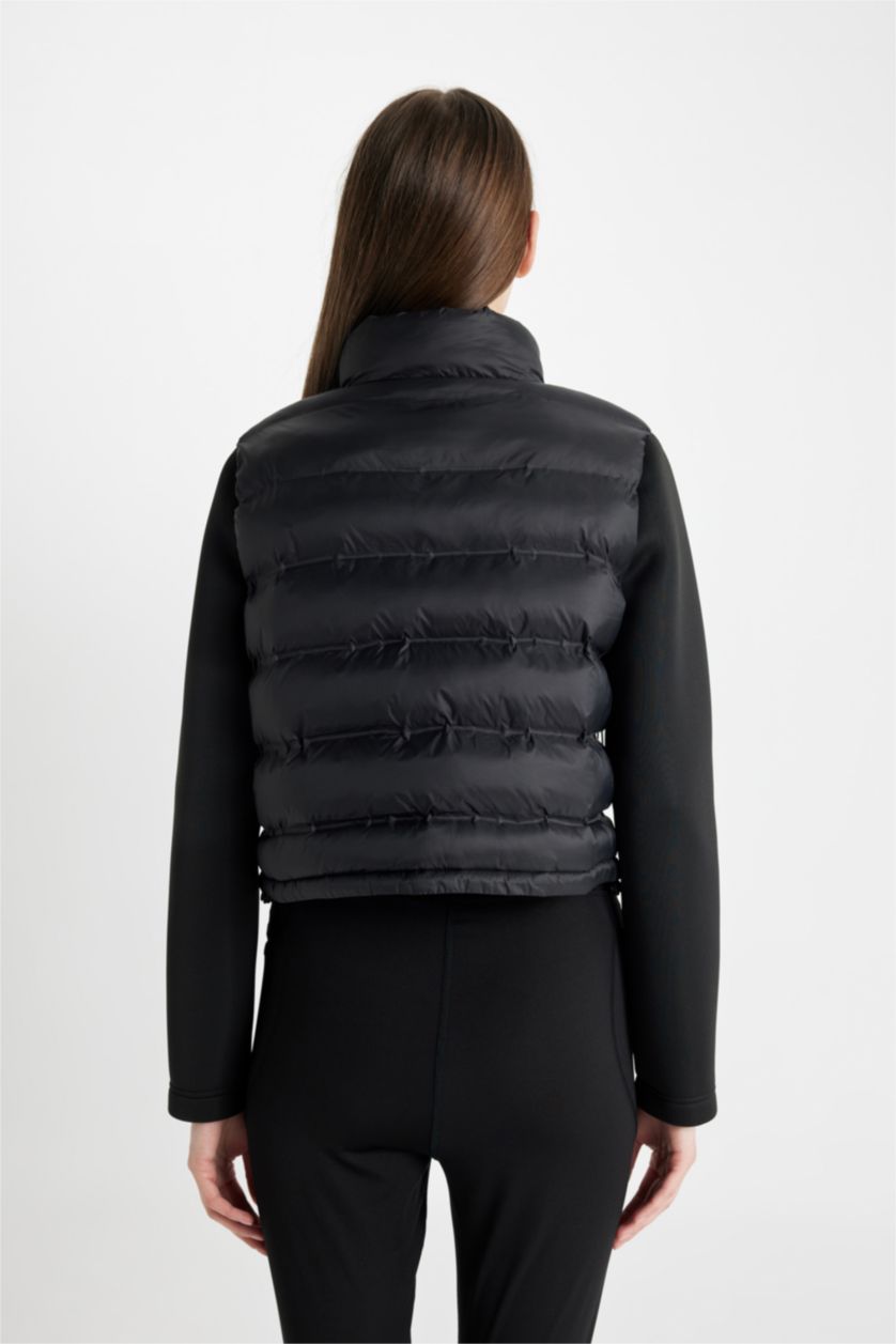 WOMAN Black Regular Fit Puffer Jacket