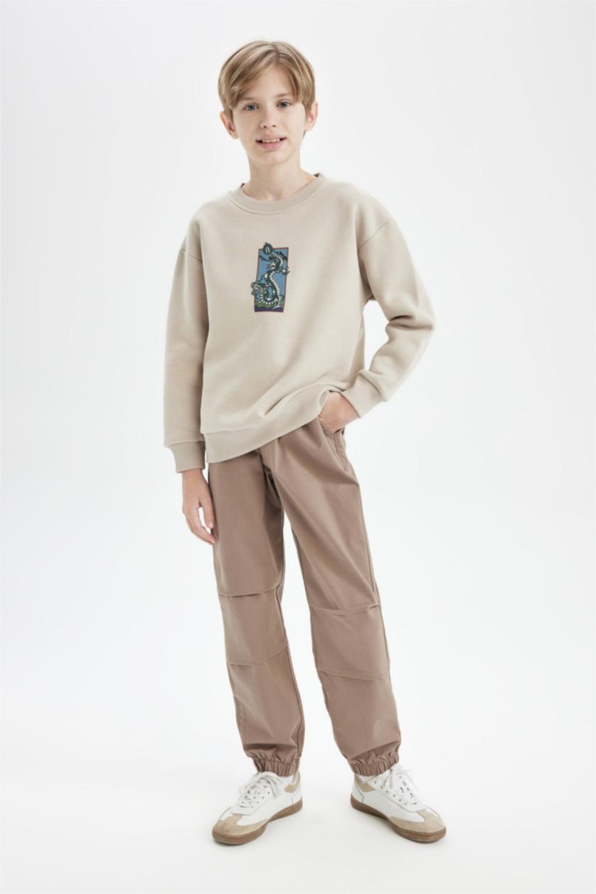 BOYS & TEENS Vison Boy Elastic Waist and Leg Pocketed Jogger Pants