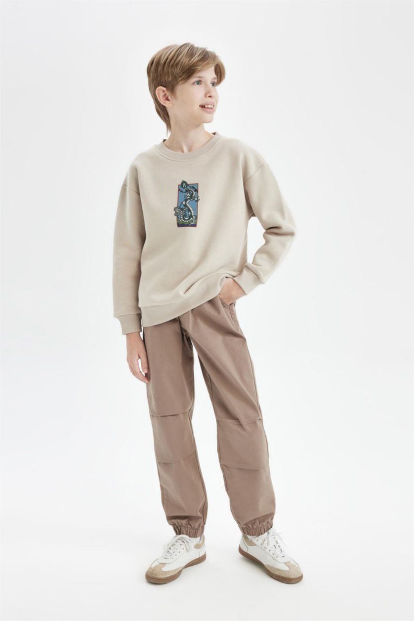 BOYS & TEENS Vison Boy Elastic Waist and Leg Pocketed Jogger Pants