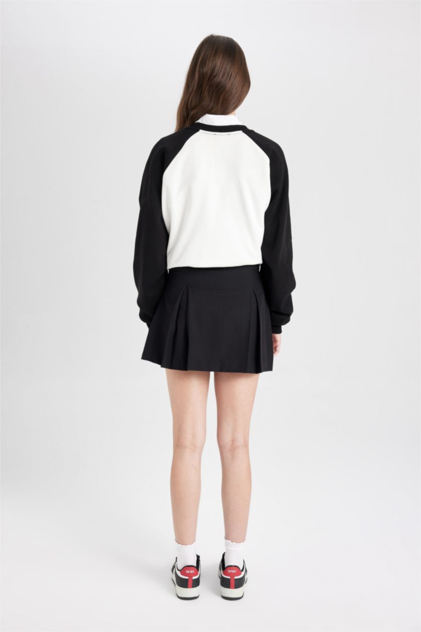 Kadın Siyah Mini Etek