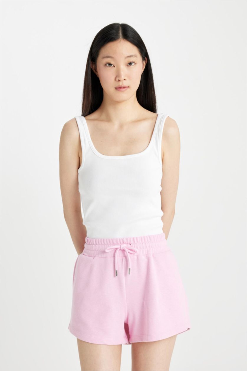 FEMME Rose Short Taille Normale coupe régulière