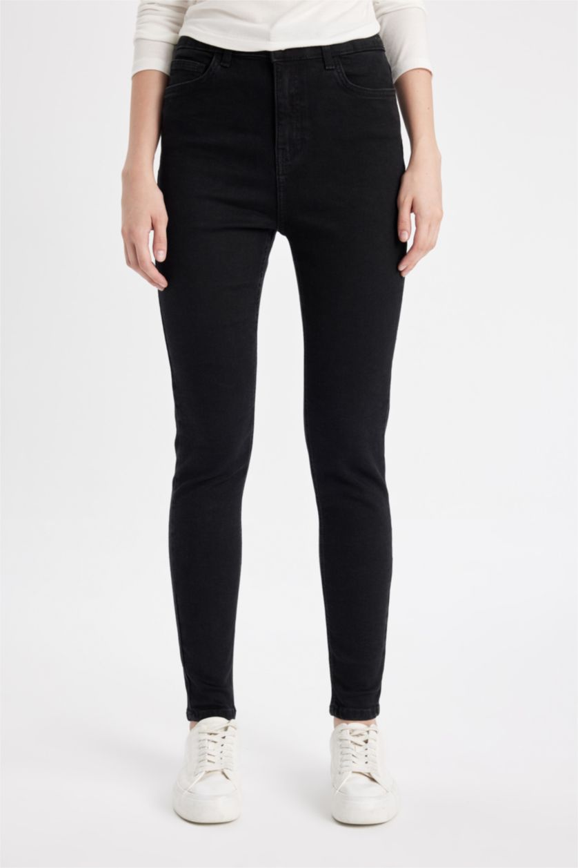 WOMAN Black Rebeca Skinny Fit Normal Waist Jeans