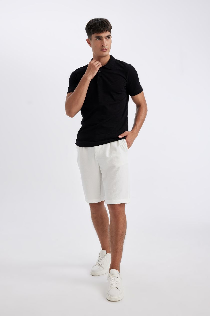 MAN Black Slim Fit Polo T-Shirt