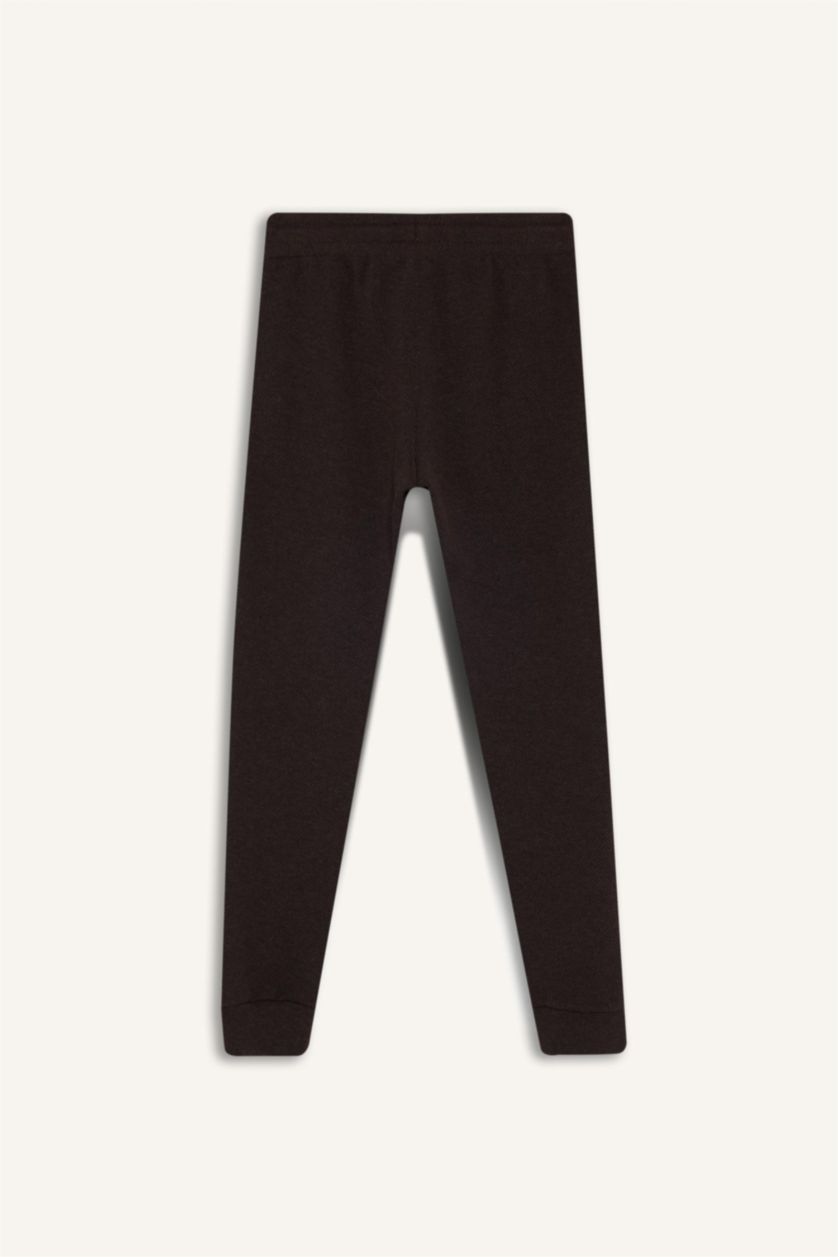 Erkek Çocuk - Genç Erkek Kahve Beli Paçası Lastikli Cepli Jogger Eşofman Altı Erkek Çocuk