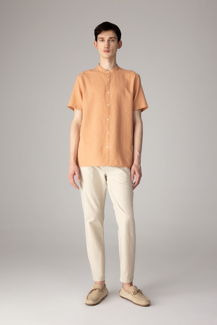 رجال بني فاتح قميص نص ردن  قطن قصة عادية بياخة عالية