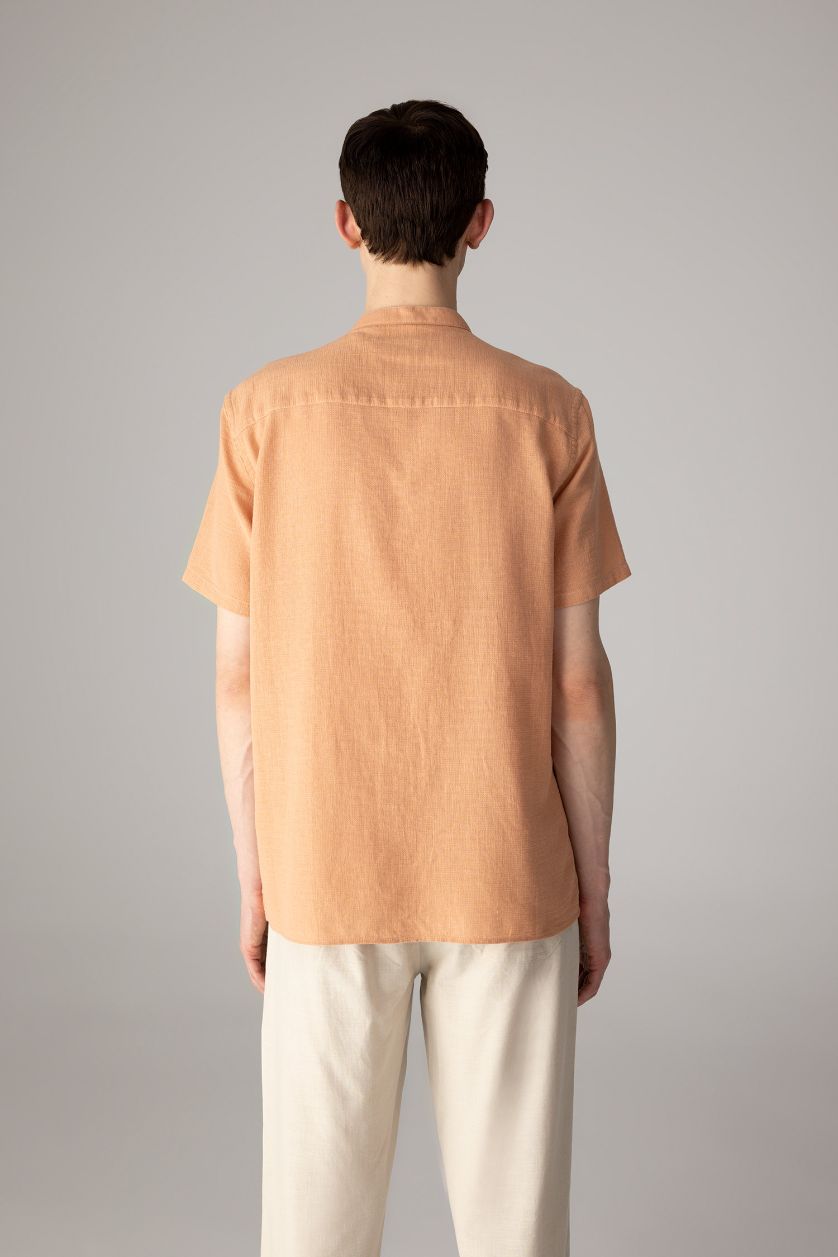 رجال بني فاتح قميص نص ردن  قطن قصة عادية بياخة عالية