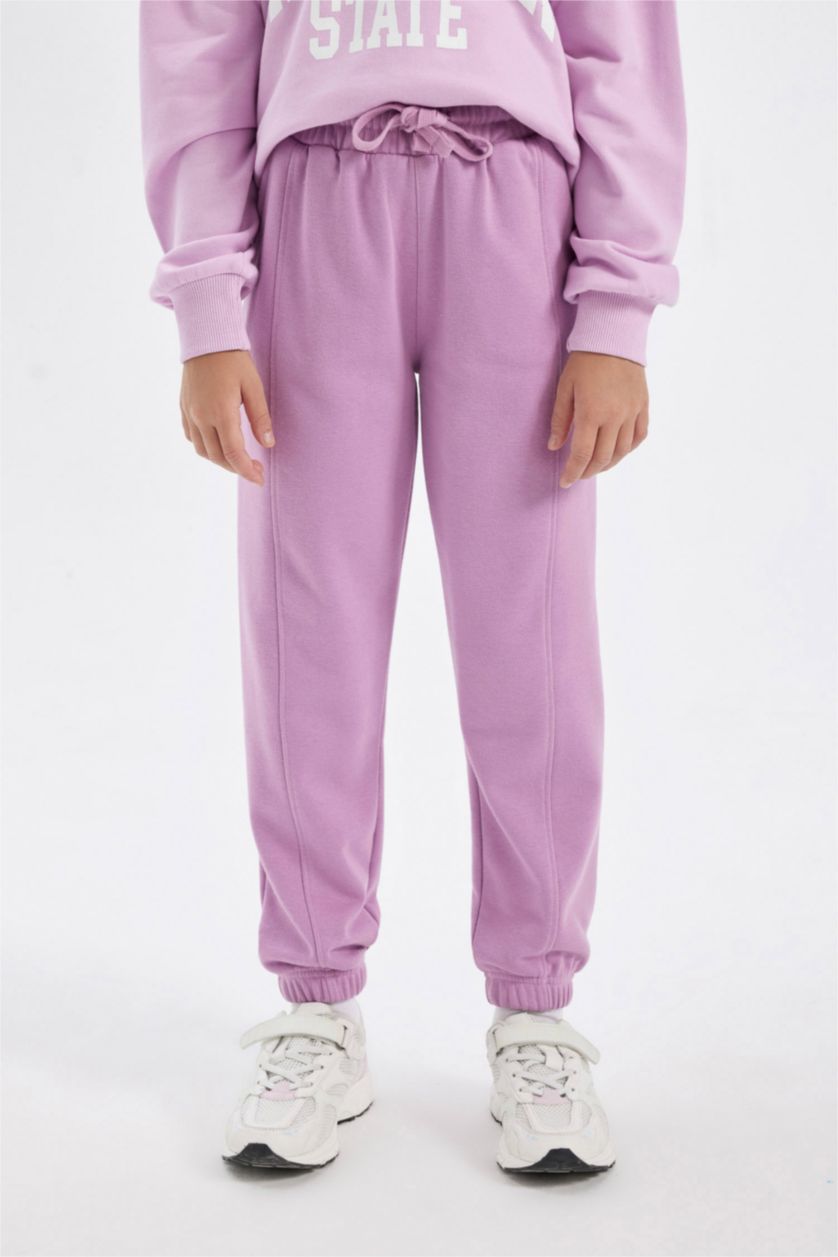 بنات أرجواني بنطلون بجامة رياضي بناتي للمدرسة