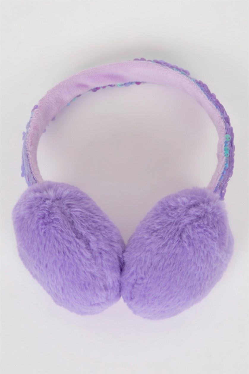Kız Çocuk - Genç Kız Lila Kız Çocuk Pelüş Kulaklık