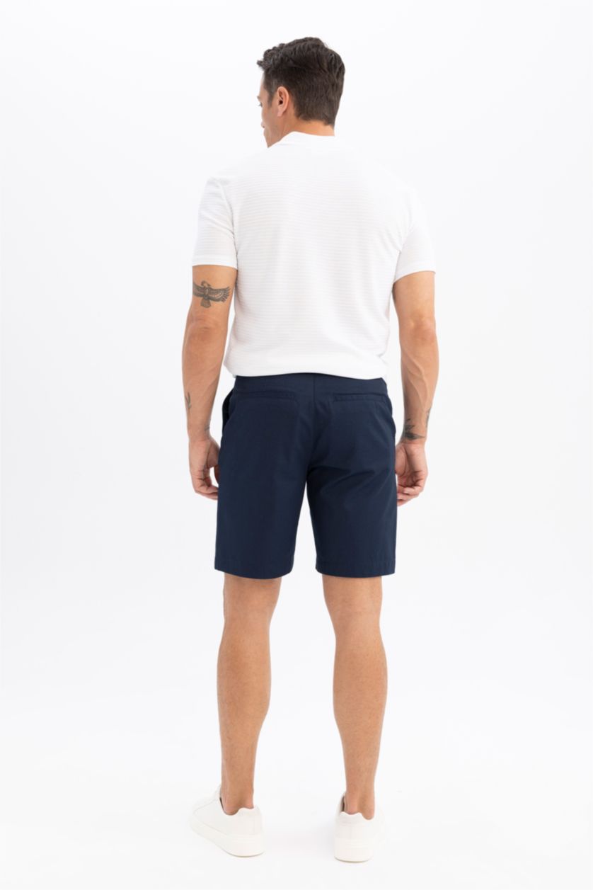 MAN NAVY Regular Fit Gabardine
