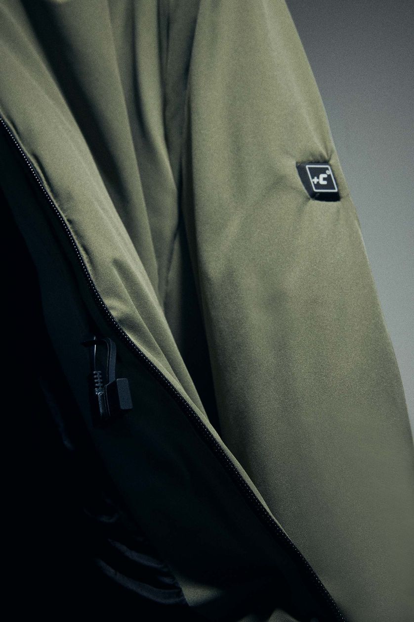 رجال كاكي فاتح جاكيت تزلج مقاوم للماء مطبوع قصة عادية بغطاء للرأس