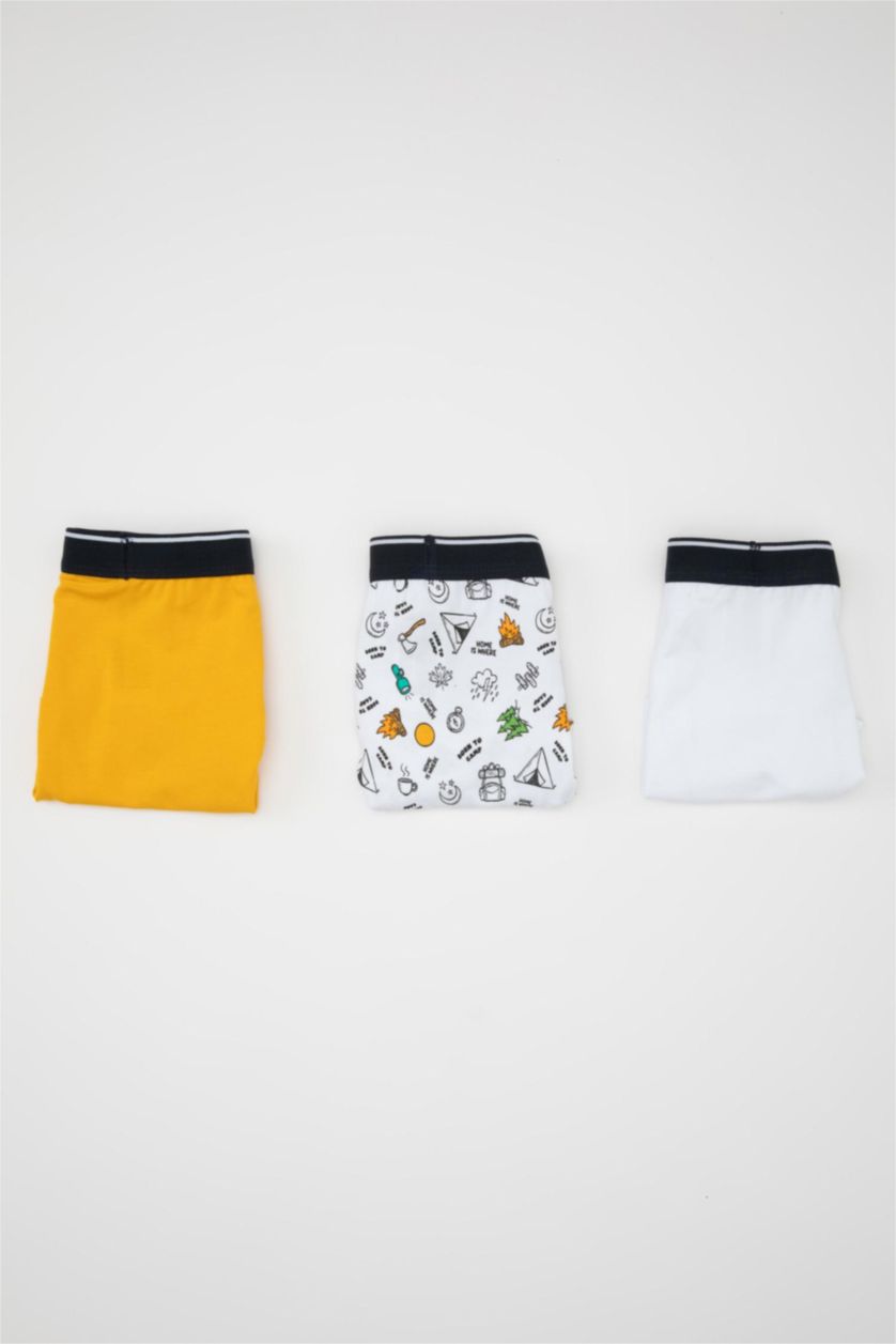 GARÇONS Blanc Lot de 3 Boxers pour Garçon
