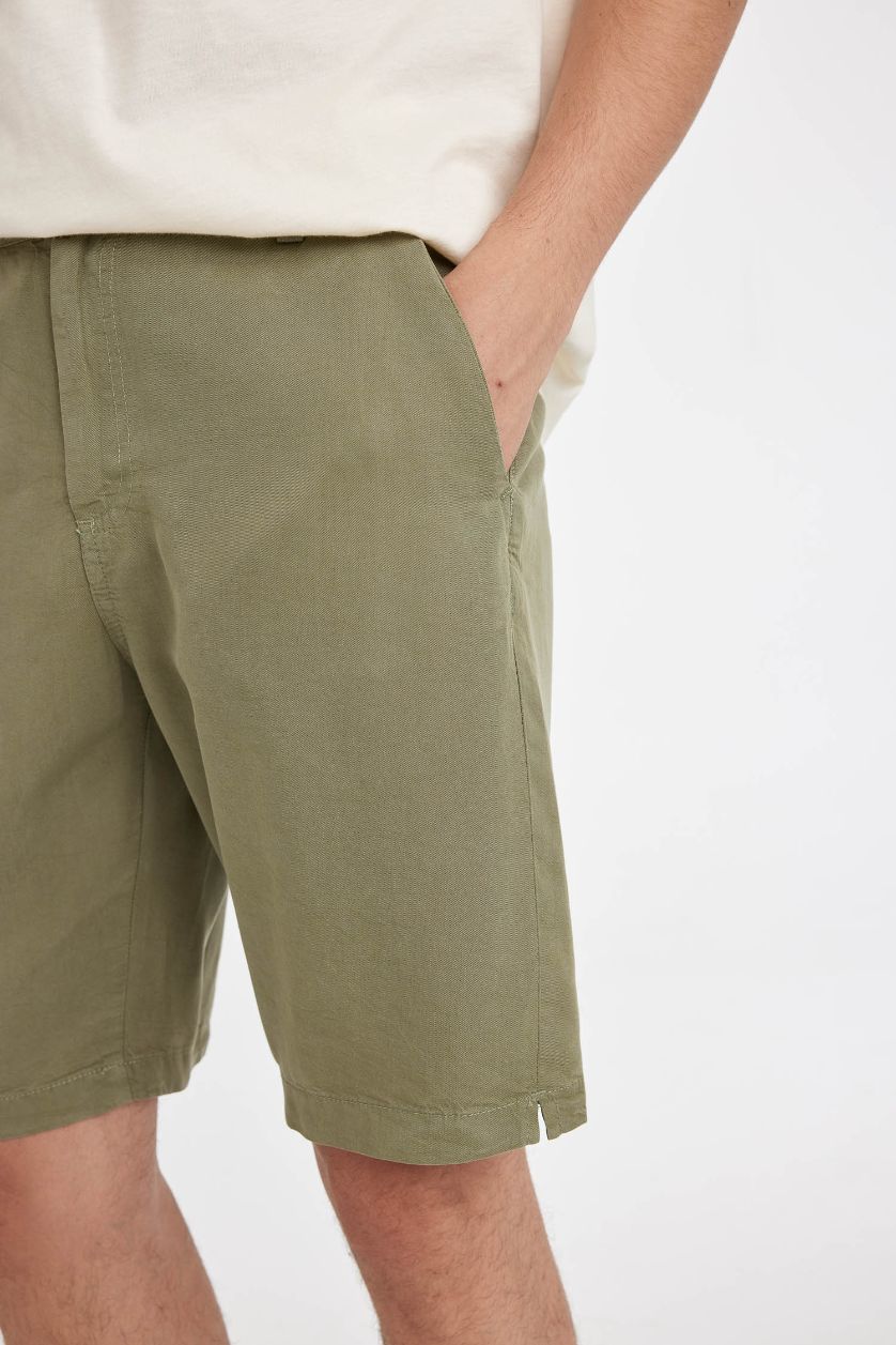 رجالي كاكي شورت برمودا قصة عادية