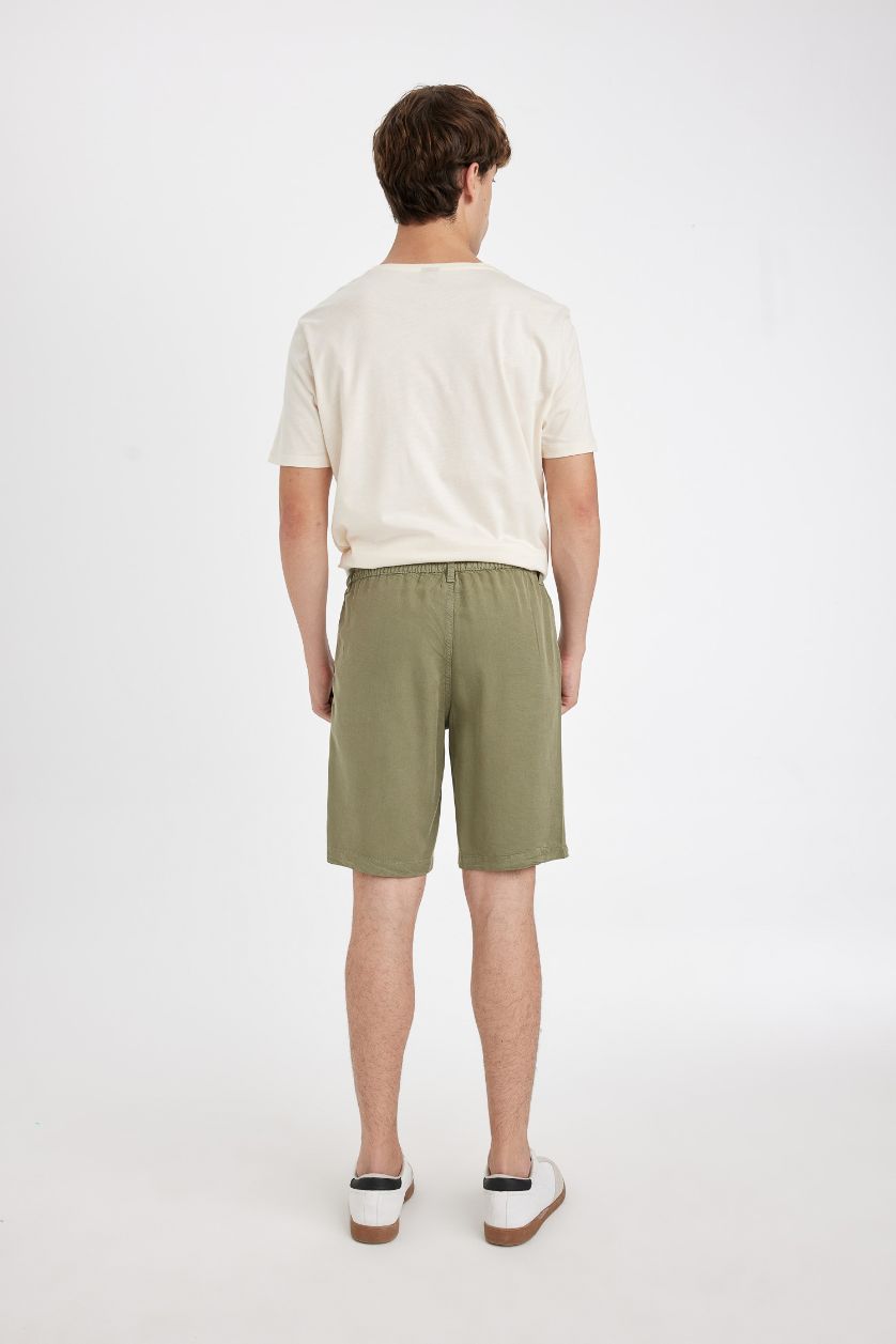رجالي كاكي شورت برمودا قصة عادية