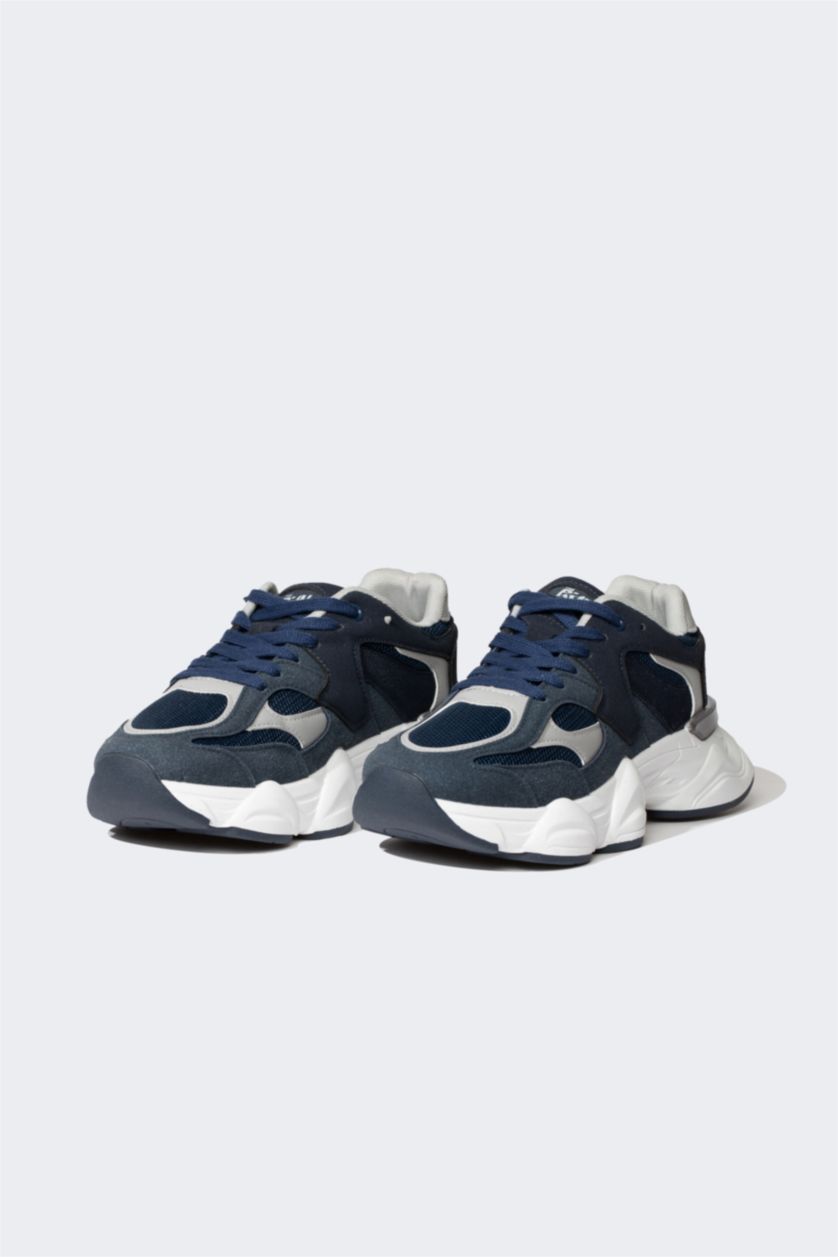 Erkek Lacivert Erkek Yüksek Taban Spor Ayakkabı