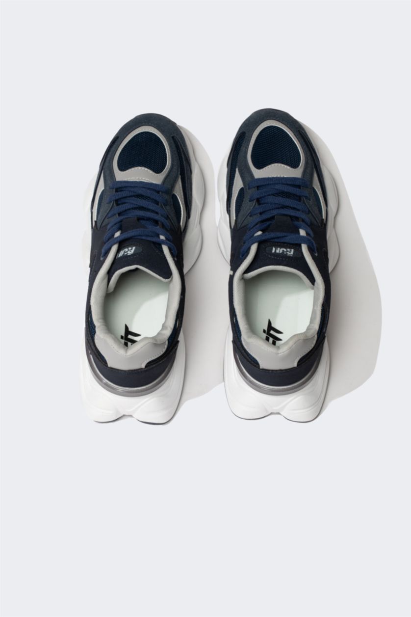 Erkek Lacivert Erkek Yüksek Taban Spor Ayakkabı