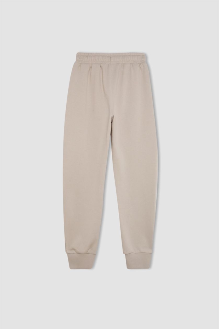 بناتي اللون الحجري بنطلون سويت بانتس بناتي للمدرسه