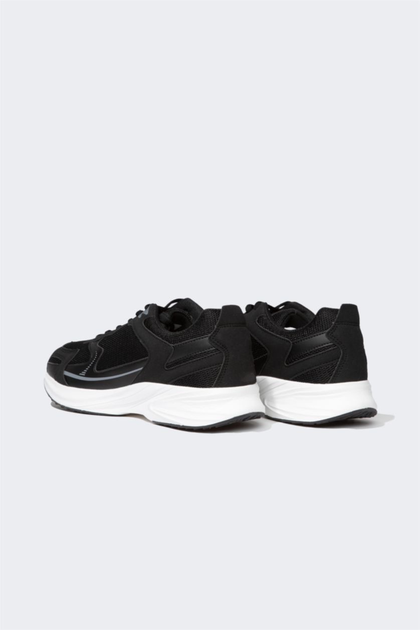 Erkek Siyah Erkek Yüksek Taban Spor Ayakkabı
