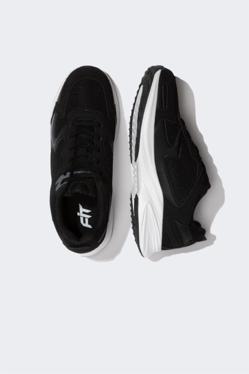 Erkek Siyah Erkek Yüksek Taban Spor Ayakkabı