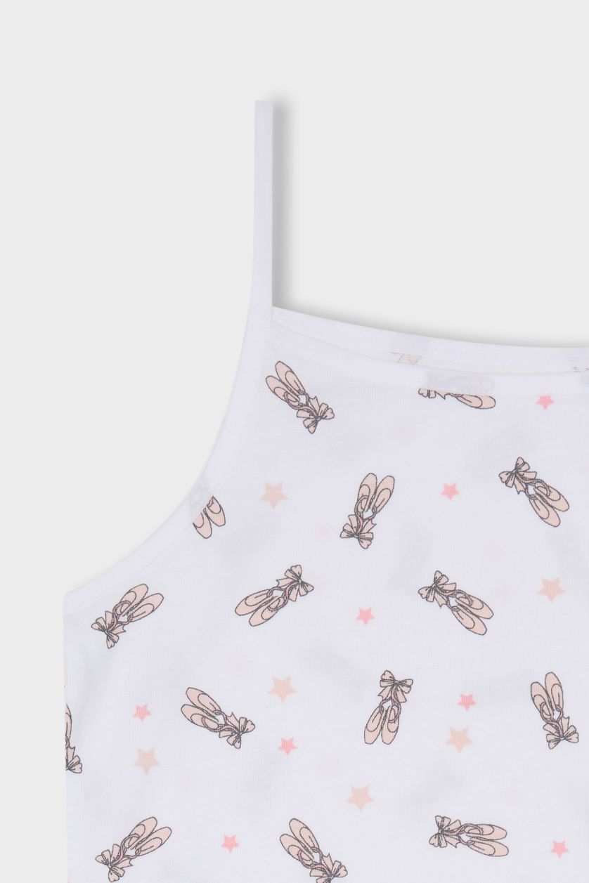 بنات زهري ديباردور بناتي بحمالات رفيعة قصة عادية من قطعتين