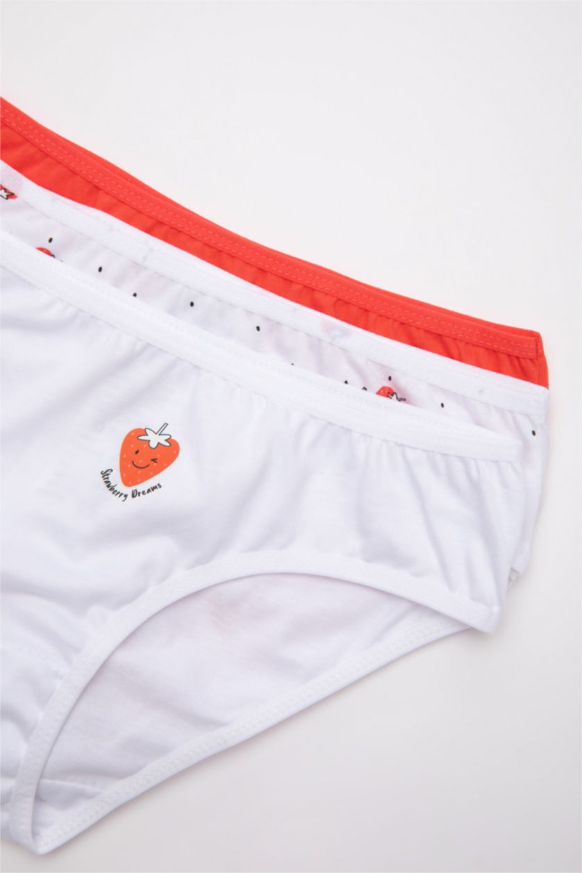 Young Girls - Teen Girls White Girl 3 Piece Slip Panties