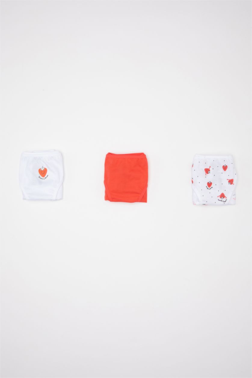 Young Girls - Teen Girls White Girl 3 Piece Slip Panties