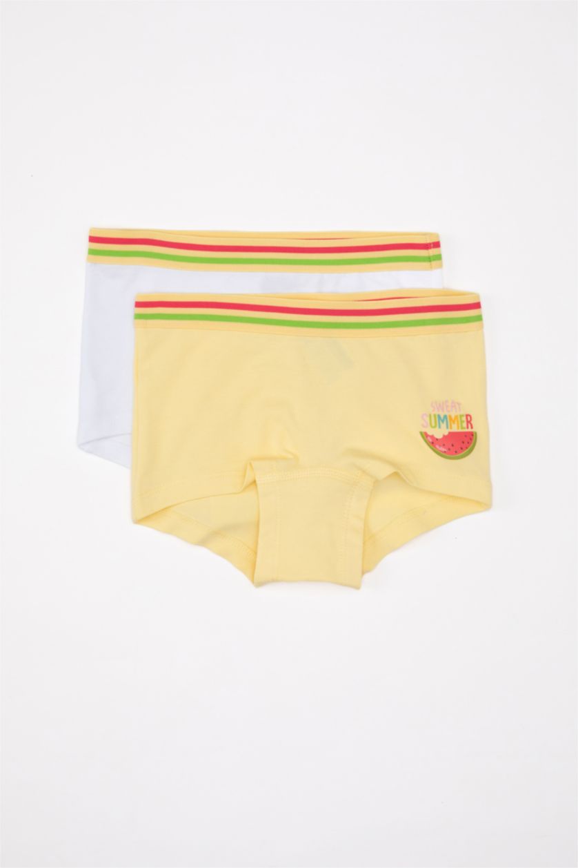 بنات أصفر بوكسر بناتي - قطعتين