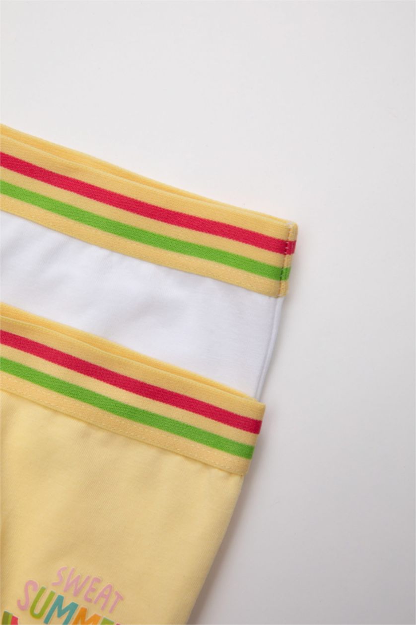 بنات أصفر بوكسر بناتي - قطعتين