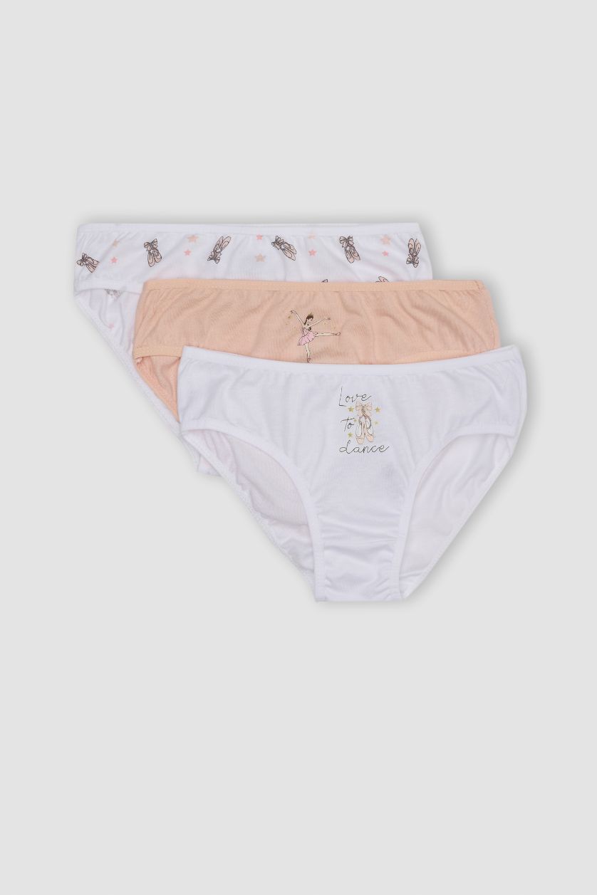 بنات زهري كلوت سليب من 3 قطع