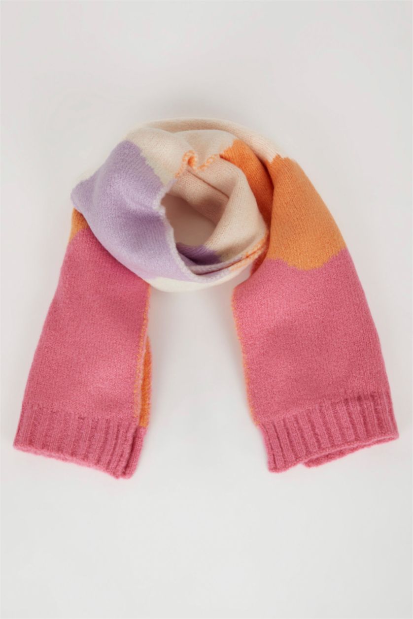 Girls & Teens Light Orange 2 piece Girl Scarf