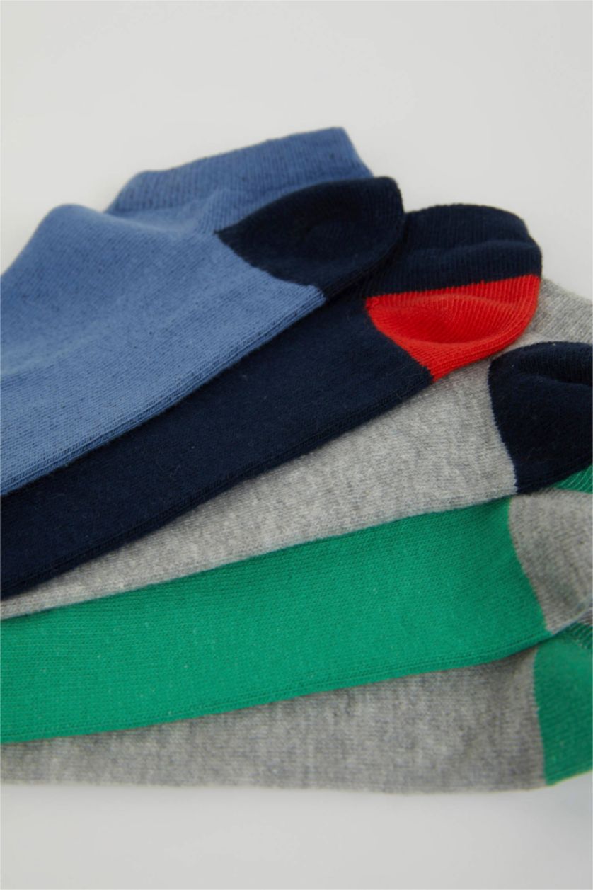Erkek Çocuk - Genç Erkek Karma 5'li Pamuklu Patik Çorap Erkek Çocuk