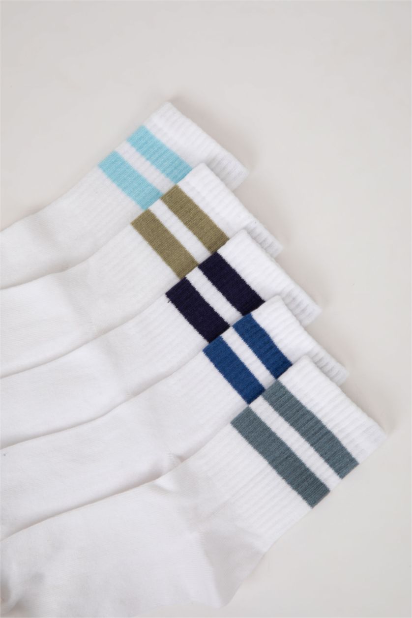 Erkek Çocuk - Genç Erkek Karma 5'li Pamuklu Uzun Çorap Erkek Çocuk