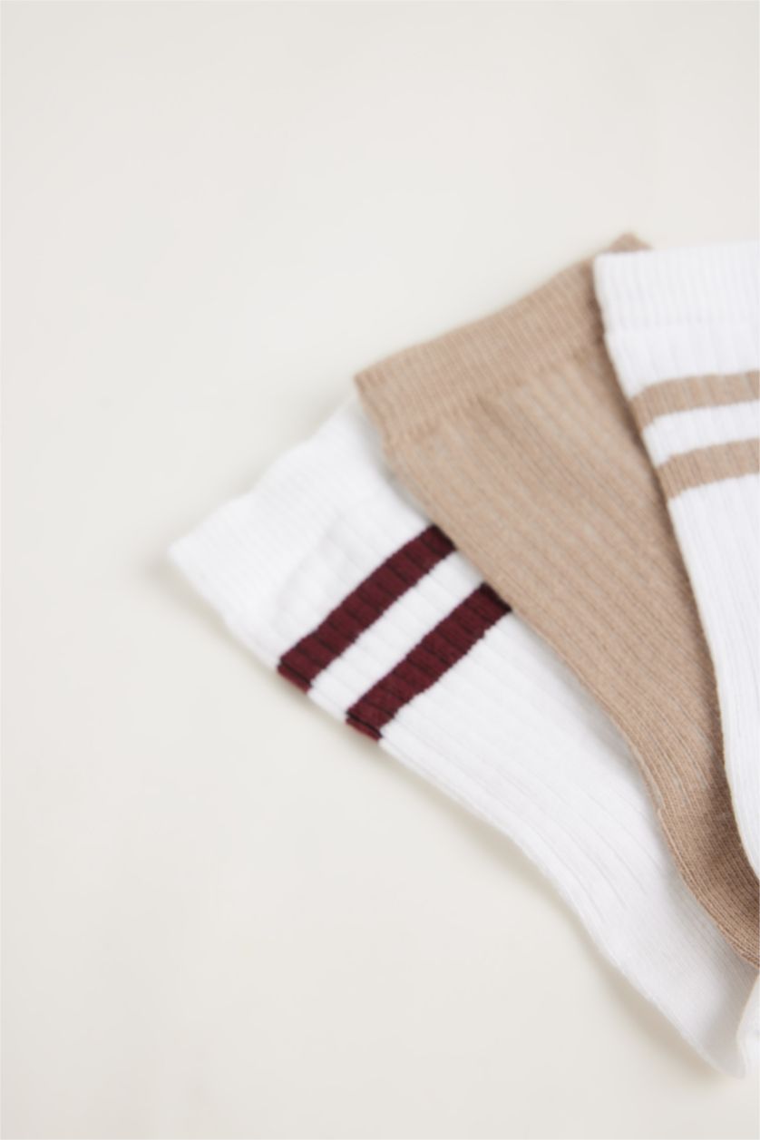 Erkek Çocuk - Genç Erkek Karma Erkek Çocuk 3'lü Pamuklu Uzun Çorap