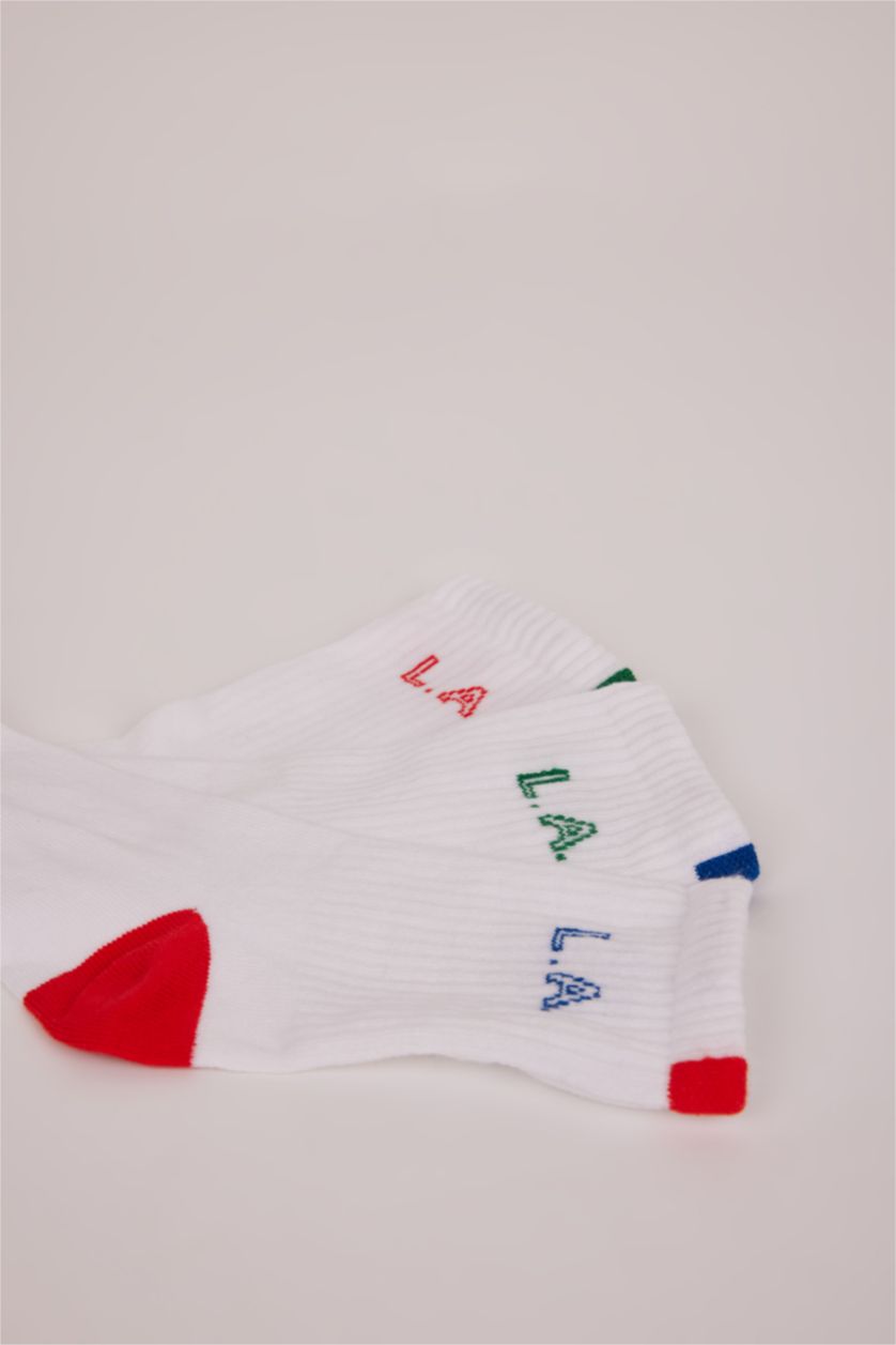 Erkek Çocuk - Genç Erkek Karma Erkek Çocuk 3'lü Pamuklu Uzun Çorap