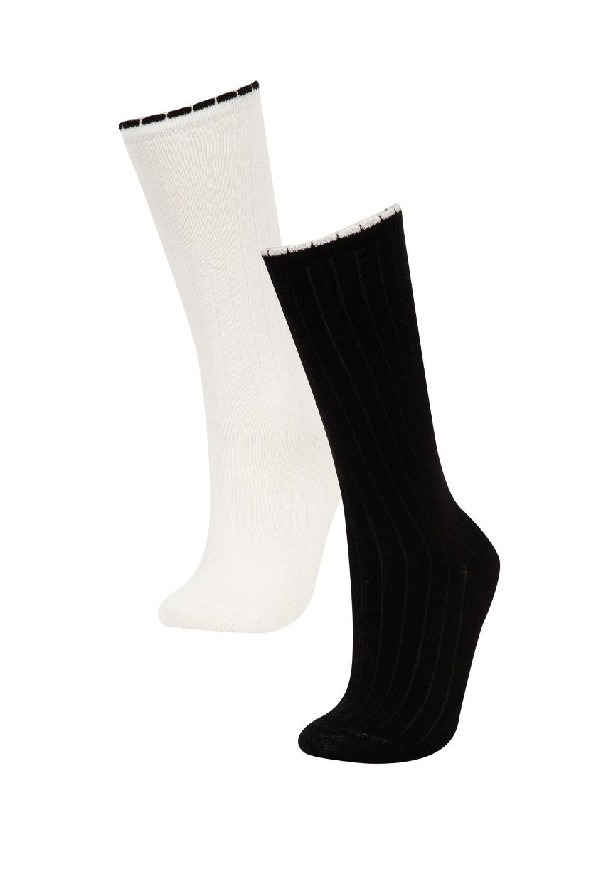 Девочки и подростки Разноцветный Носки из хлопка для девочек, 2 пары