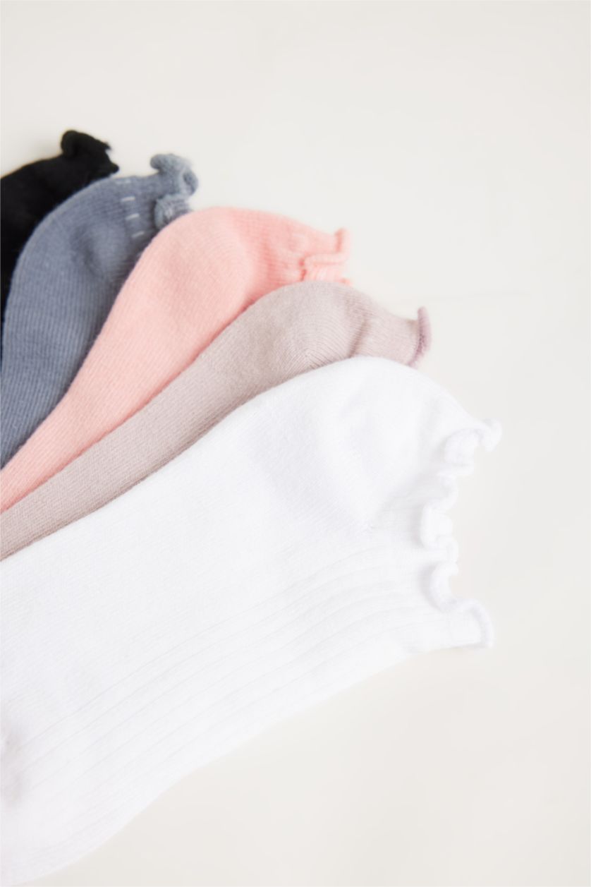 GIRLS & TEENS Karma Girl Elastic 5 Piece Cotton Socks