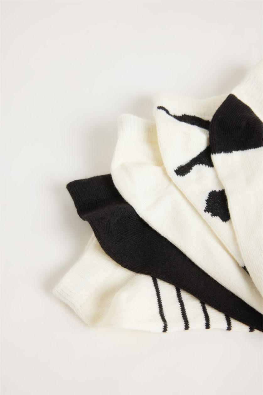 Kız Çocuk - Genç Kız Karma Kız Çocuk 5'li Pamuklu Patik Çorap