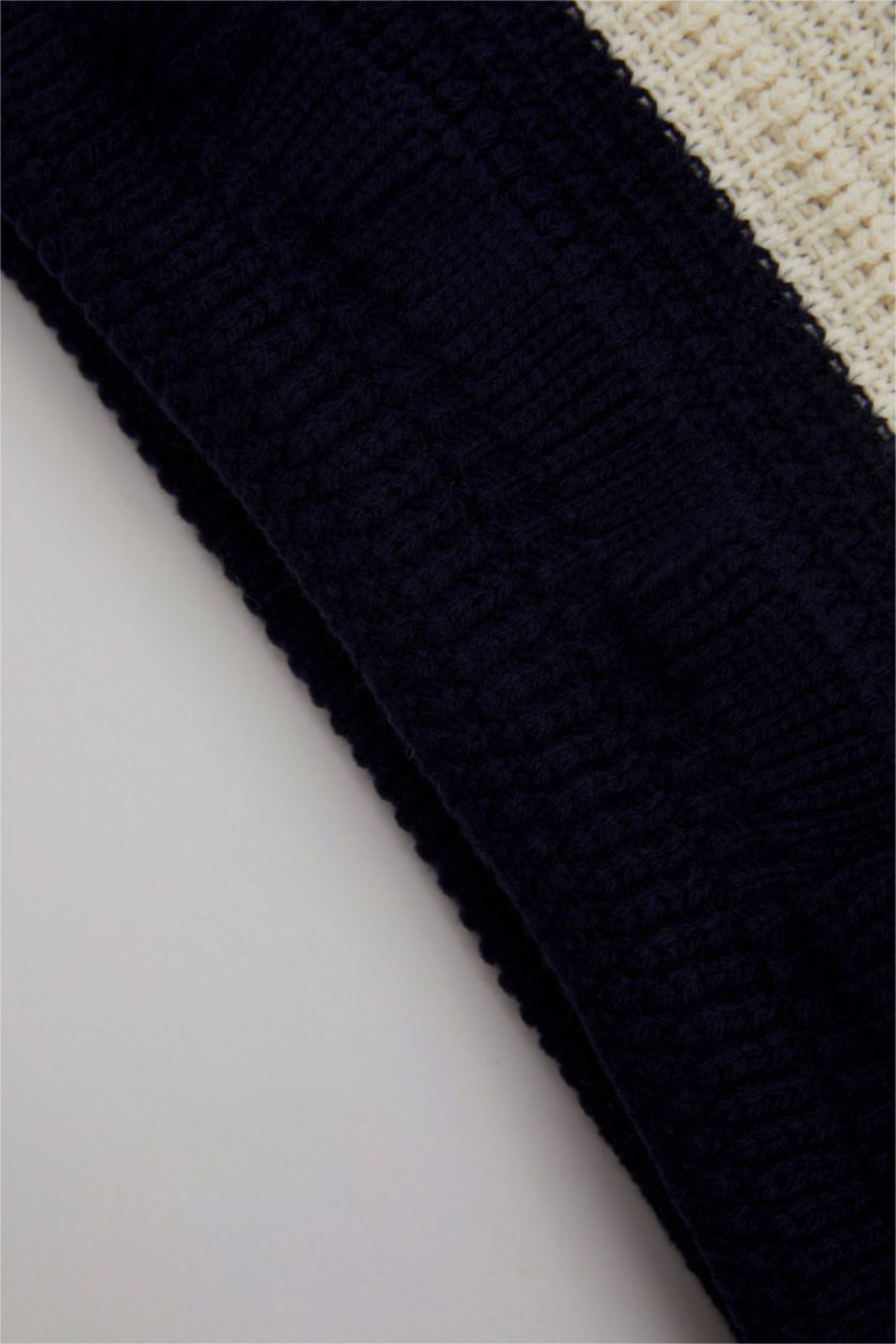 BABY GIRL NAVY Baby Girl Crew Neck Striped Pullover