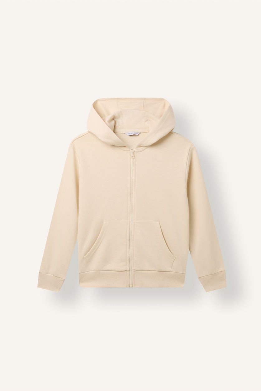 Young Girls - Teen Girls Sand Regular Fit Hooded Cardigan Basic
